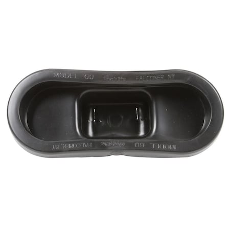 Truck-Lite Closed Back, Black Pvc, Grommet For 60 Series And 2 X 6 In. Lights, Oval 60704